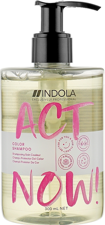 Colored Hair Shampoo - Indola Act Now! Color Shampoo — photo N1