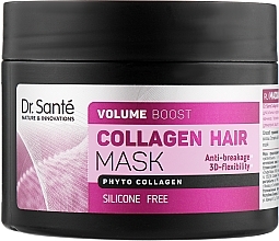 Fragrances, Perfumes, Cosmetics Hair Mask - Dr. Sante Collagen Hair Volume Boost Mask
