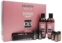 Fragrances, Perfumes, Cosmetics Set - Dikson Argabeta Botol Up Kit (shm/200ml + cond/200ml + treat/6x8ml + brush)