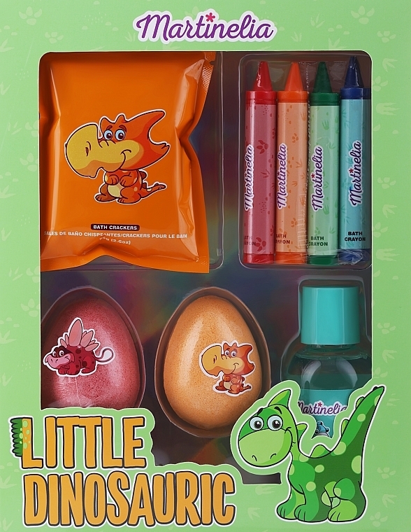 Set, 8 products - Martinelia Little Dinosauric Fun Bath Set — photo N1