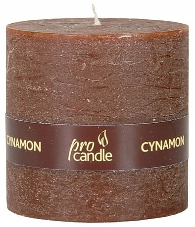 Scented Candle 'Cinnamon', 5x5 cm - ProCandle Cinnamon Scent Candle — photo N1