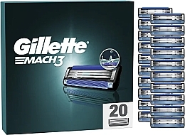 交換用シェービングカートリッジ、20個入り - Gillette Mach3	 — photo N1