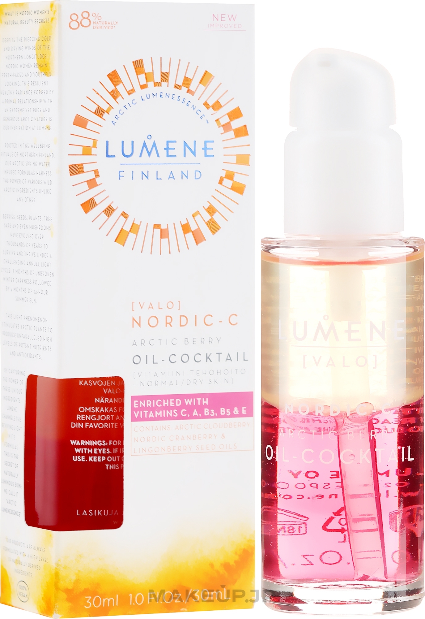 Skin Glow MoisturizingCocktail - Lumene Nordic-C Valo Arctic Berry Oil-Cocktail — photo 30 ml