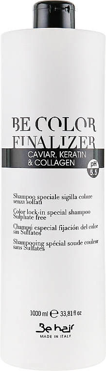 Color Finilizer Shampoo - Be Hair Be Color Finalizer Keratin & Collagen — photo N1