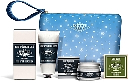 Fragrances, Perfumes, Cosmetics Set - Institut Karite Man Christmas Set 2 (aftersh/balm/75ml + f/cr/50ml + soap/100g + pouch)