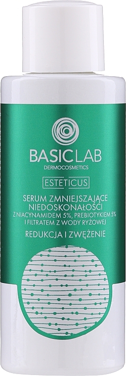 Anti-Imperfection Serum with Niacinamide 5%, Prebiotic 5% & Rice Water Filtrate - BasicLab Dermocosmetics Esteticus — photo N9