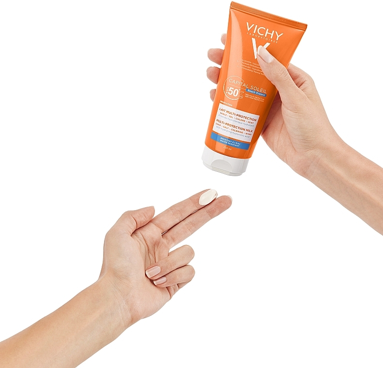 Multifunctional Milk - Vichy Capital Soleil Beach Protect Lait Multi Protection SPF50  — photo N5