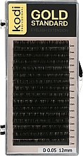 Fragrances, Perfumes, Cosmetics Gold Standard D 0.05 False Eyelashes (16 rows: 12 mm) - Kodi Professional