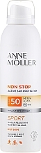 Fragrances, Perfumes, Cosmetics Sunscreen Body Spray - Anne Moller Non Stop Active Sun Invisible Mist SPF50 