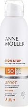 Sunscreen Body Spray - Anne Moller Non Stop Active Sun Invisible Mist SPF50  — photo N1