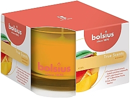 Fragrances, Perfumes, Cosmetics Mango Scented Candle in Jar, 63/90 mm - Bolsius Candle