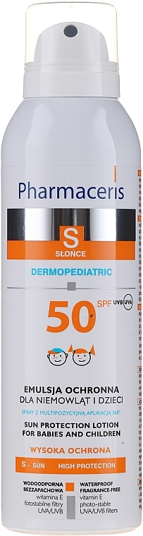 Sun Protection Cream for Kids - Pharmaceris S Protective Emulsion For Children And Infants In The Sun Spf50+ — photo N14