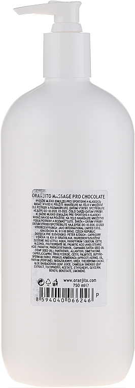 Massage Milk "Chocolate" - Oranjito Massage Pro Chocolate Massage Body Milk — photo N2