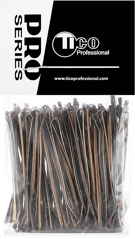Hair Grips, 60 mm, brown - Tico Professional — photo N23