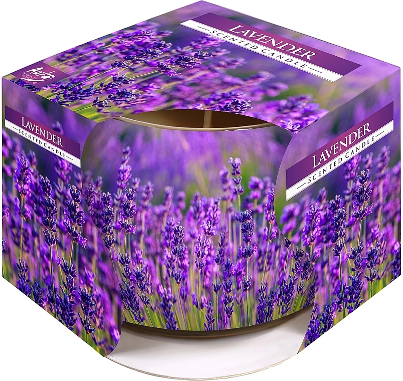 Lavender Scented Candle in Glass - Bispol Scented Candle — photo N1