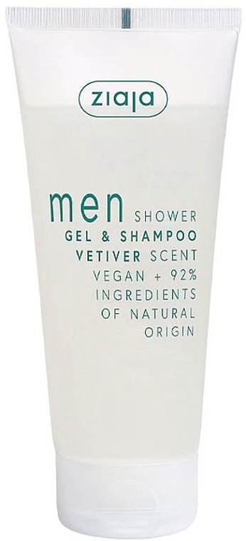 Vetiver Shower Gel & Shampoo - Ziaja Men — photo N1