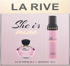 Fragrances, Perfumes, Cosmetics La Rive She Is Mine - Set (edp/90ml + deo/150ml)