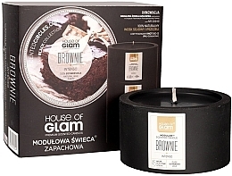 Fragrances, Perfumes, Cosmetics Scented Candle - House of Glam Brownie Intenso Candle