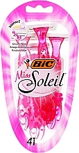 Fragrances, Perfumes, Cosmetics Women Single-use Razor, 4 pcs - Bic Miss Soleil