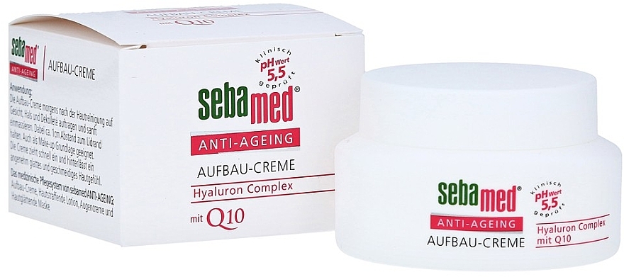 Face Cream - Sebamed Anti-Ageing Aufbau-Creme Hyaluron Complex Q10 — photo N1