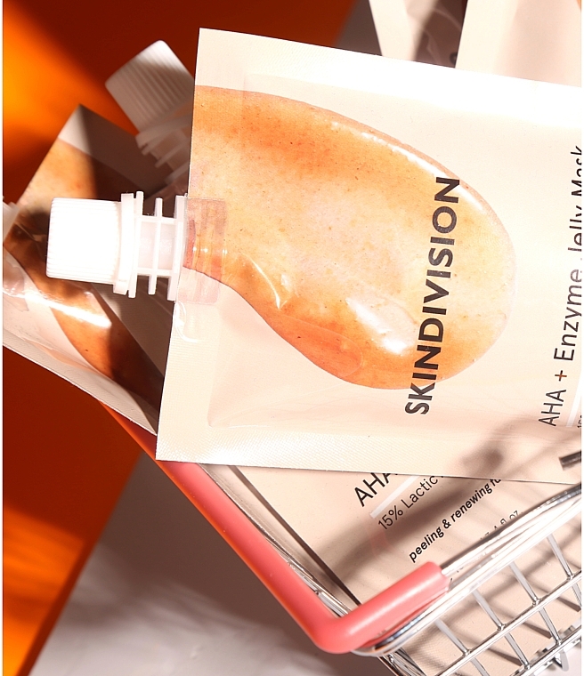 Exfoliating Gel Mask - SkinDivision AHA + Enzyme Jelly Mask — photo N6