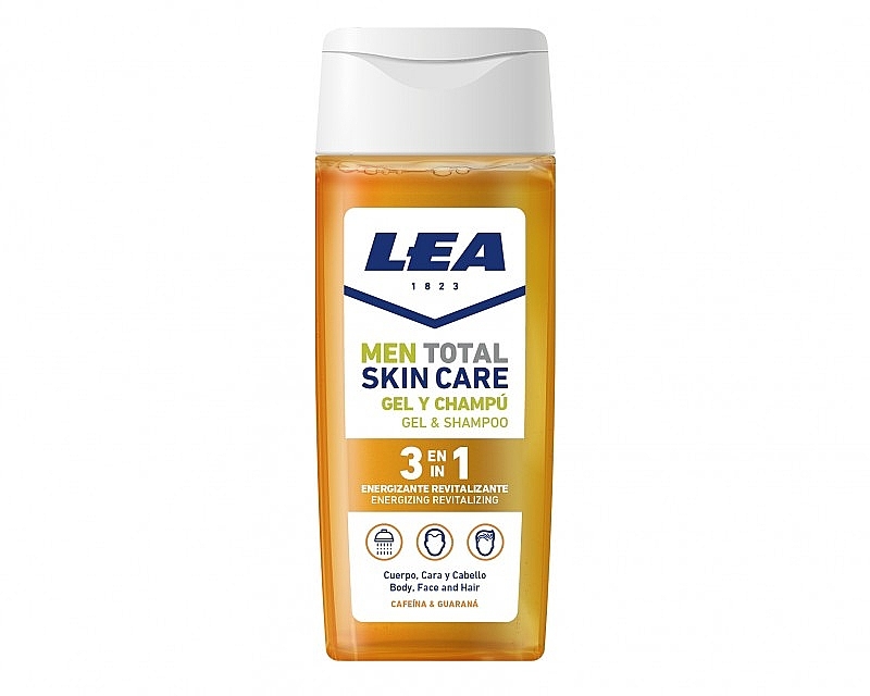 3-in-1 Revitalizing Shower Gel - Lea Men Total Skin Care Energizing Revitalizing Shower Gel&Shampoo — photo N1