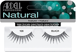 False Lashes - Ardell Natural Lashes Black 106 — photo N2