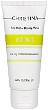 Fragrances, Perfumes, Cosmetics Apple Beauty Mask for Oily & Combination Skin - Christina Sea Herbal Beauty Mask Green Apple