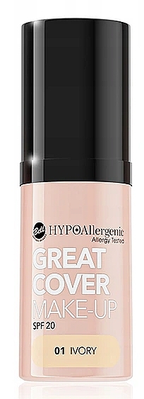 Hypoallergenic Foundation - Bell Hypoallergenic Great Cover Make-up Spf 20 — photo N1