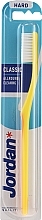 Hard Toothbrush "Classic", yellow with orange - Jordan Classic Hard Toothbrush — photo N1