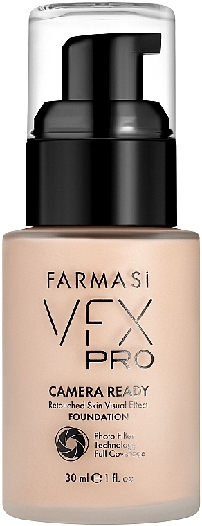 Concealer with Photo Filter Effect - Farmasi VFX PRO Camera Ready Foundation — photo N1