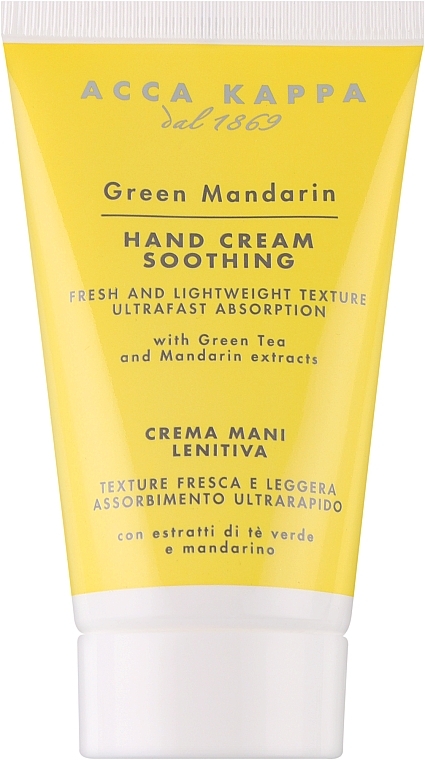 Hand Cream - Acca Kappa Green Mandarin Hand Cream — photo N1