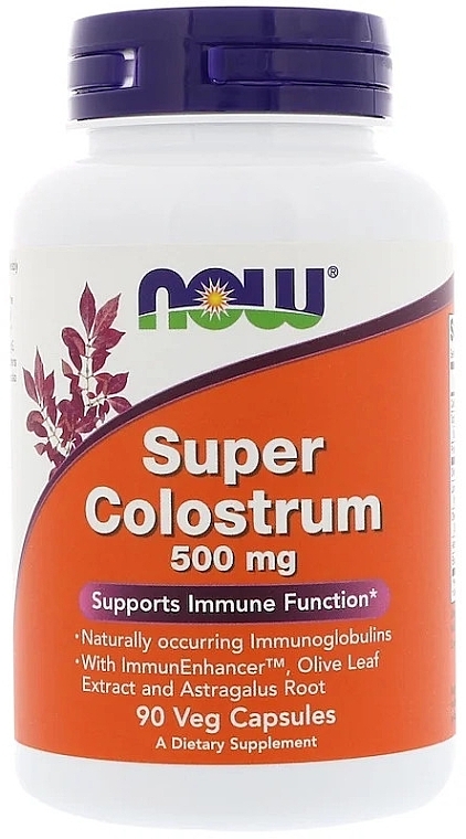 Capsules "Colostrum" - Now Foods Super Colostrum 500mg Veg Capsules — photo N1