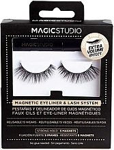 Fragrances, Perfumes, Cosmetics Magnetic False Lashes with Eyeliner - Magic Studio Magnetic Eyelashes + Eyeliner Extra Volume Effect