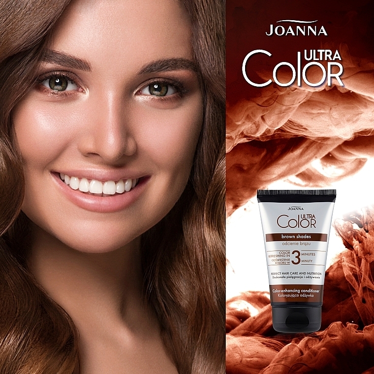 Tinted Hair Conditioner - Joanna Ultra Color System Brown Shades — photo N4