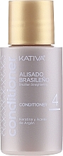 Keratin Smoothing Hair Set - Kativa Alisado Brasileno Con Glyoxylic & Keratina Vegetal Kit (shm/15ml + mask/150ml + shm/30ml + cond/30ml) — photo N5