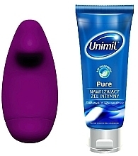 Fragrances, Perfumes, Cosmetics Set - Unimil Set (vibrator + lubricant/80ml)