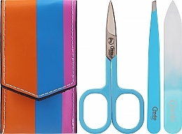 Fragrances, Perfumes, Cosmetics 3-Piece Manicure Set 'Pop Art', blue, option 2 - Credo Solingen