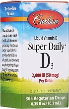 Liquid Vitamin D3, 2000 mg - Carlson Labs Super Daily D3 — photo N2