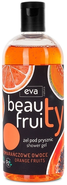 Orange Fruits Shower Gel - Eva Natura Beauty Fruity Orange Fruits Shower Gel — photo N1