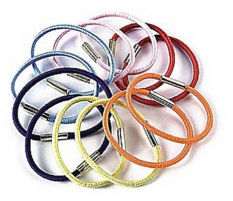 Thin Elastic Hair Bands, FA-9874, 12 pcs - Donegal — photo N4