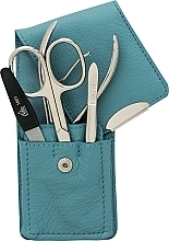 Manicure Set 'Siena', ocean blue, 4 pcs - Erbe Solingen — photo N1