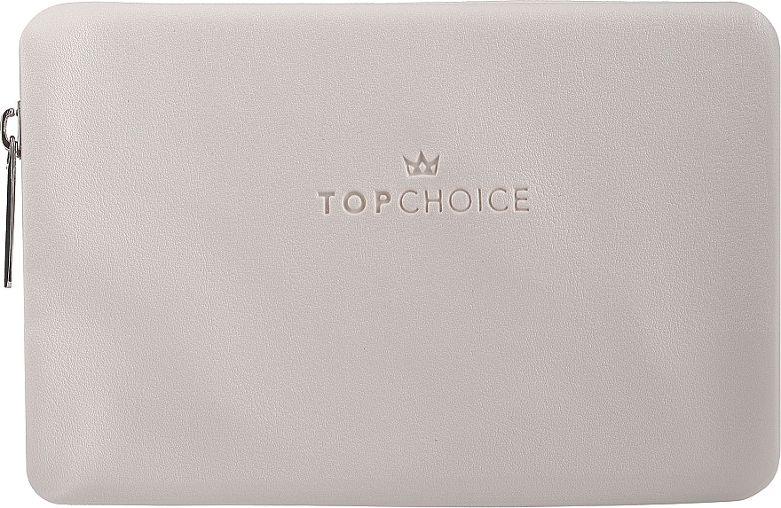 Top Choice  - Cosmetic Bag 'Leather', 96945, milky — photo N1