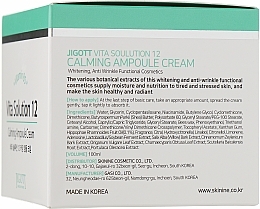 Soothing Ampoule Face Cream with Vitamin B5 - Jigott Vita Solution 12 Calming Ampoule Cream — photo N1