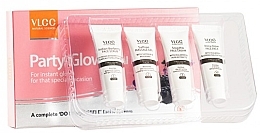 Fragrances, Perfumes, Cosmetics Set - VLCC Party Glow Facial Kit (peeling/10g + gel/10g + cr/10g + mask/10g)