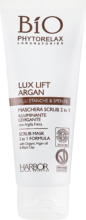 Scrub Mask - Phytorelax Laboratories Lux Lift Argan Illuminating Scrub Mask 2 in 1 — photo N22