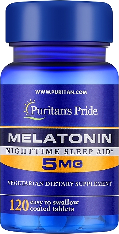 Melatonin Dietary Supplement - Puritan's Pride Melatonin 5 Mg — photo N1