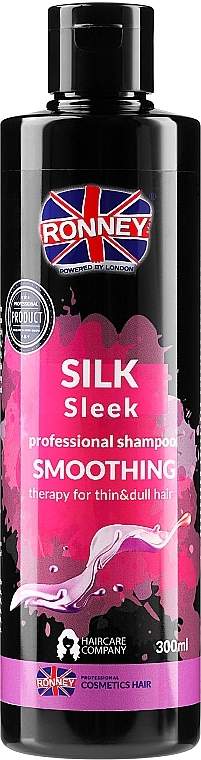 Silk Protein Shampoo - Ronney Professional Silk Sleek Smoothing Shampoo — photo N1