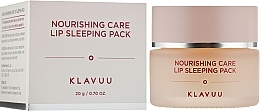 Night Lip Mask - Klavuu Nourishing Care Lip Sleeping Pack — photo N1