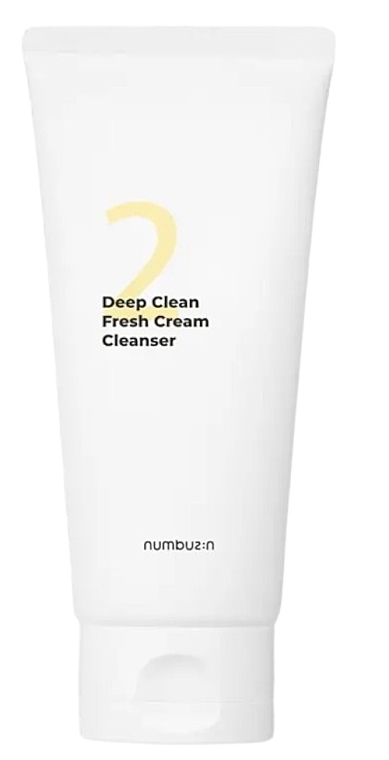 Moisturizing Face Wash Emulsion - Numbuzin No.2 Deep Clean Fresh Cream Cleanser — photo N1